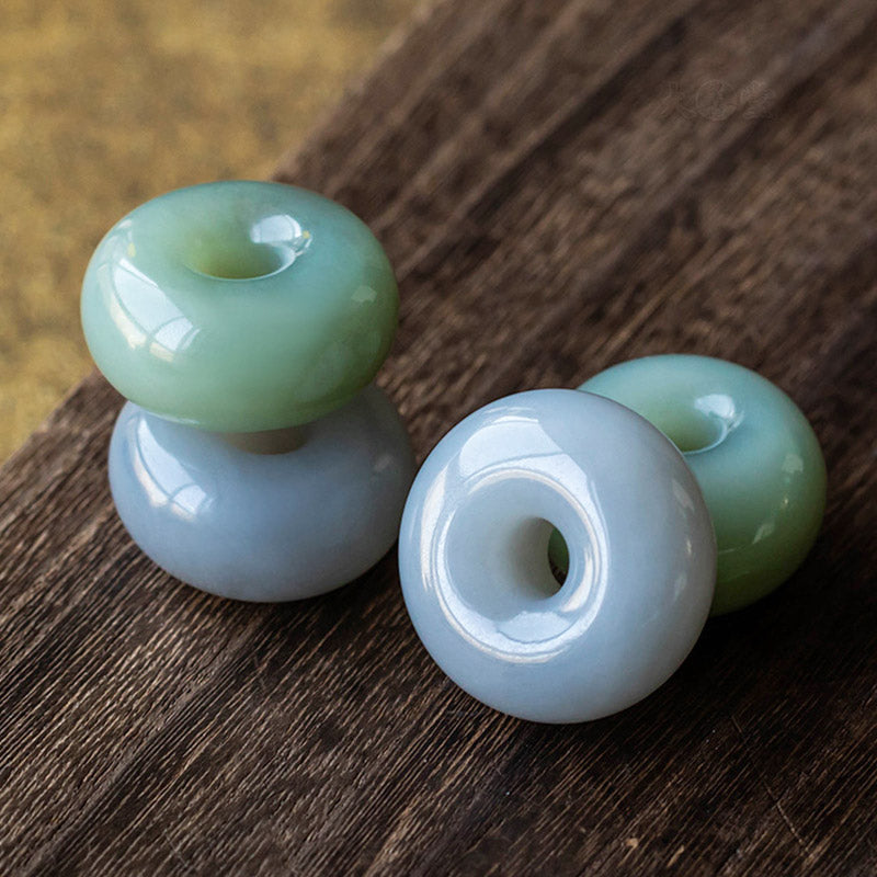 Natural Gray Jade Luck Necklace | Peace & Prosperity Pendant