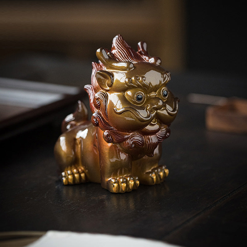 Color Changing PiXiu Resin Tea Pet | Zen Home Decor
