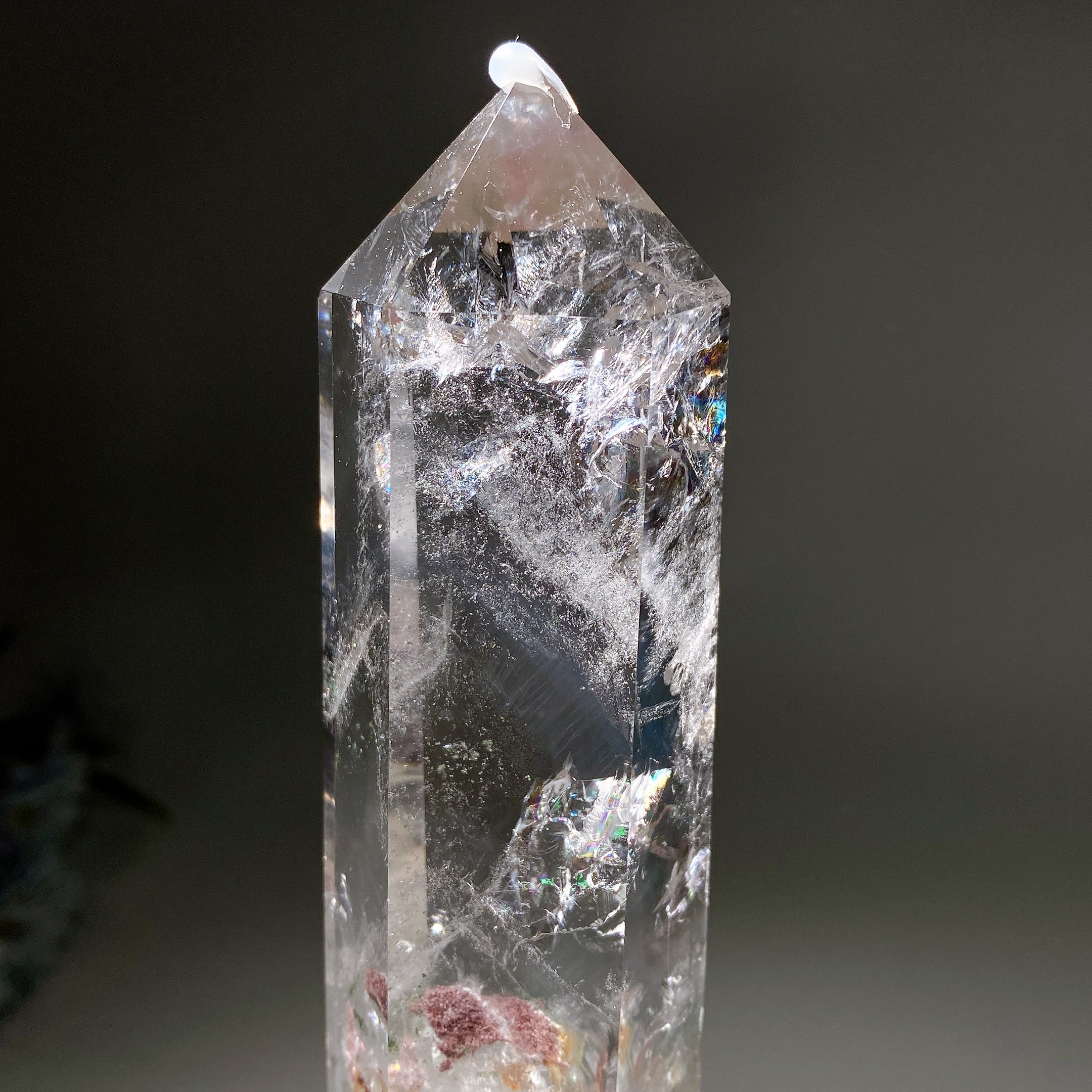 21cm Rainbow Garden Quartz Crystal Tower for Energy Healing
