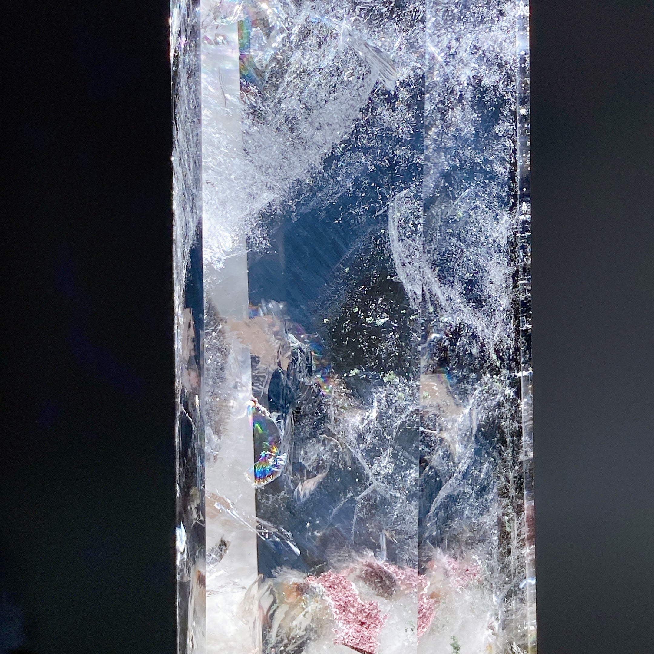 21cm Rainbow Garden Quartz Crystal Tower for Energy Healing
