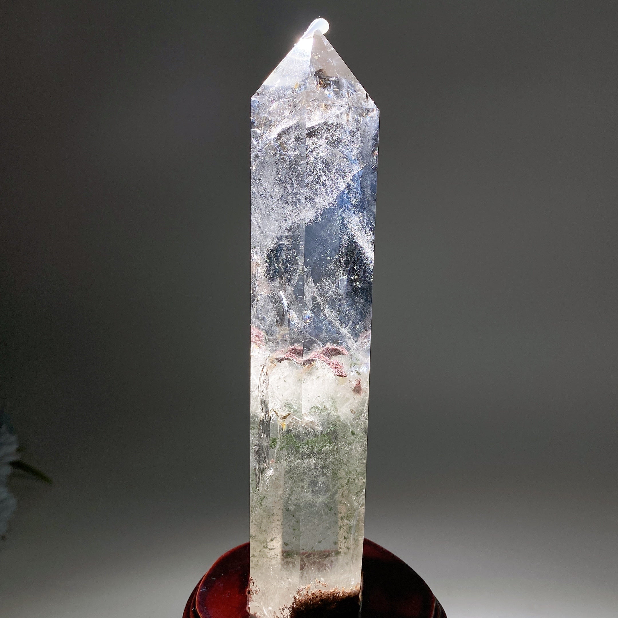 21cm Rainbow Garden Quartz Crystal Tower for Energy Healing