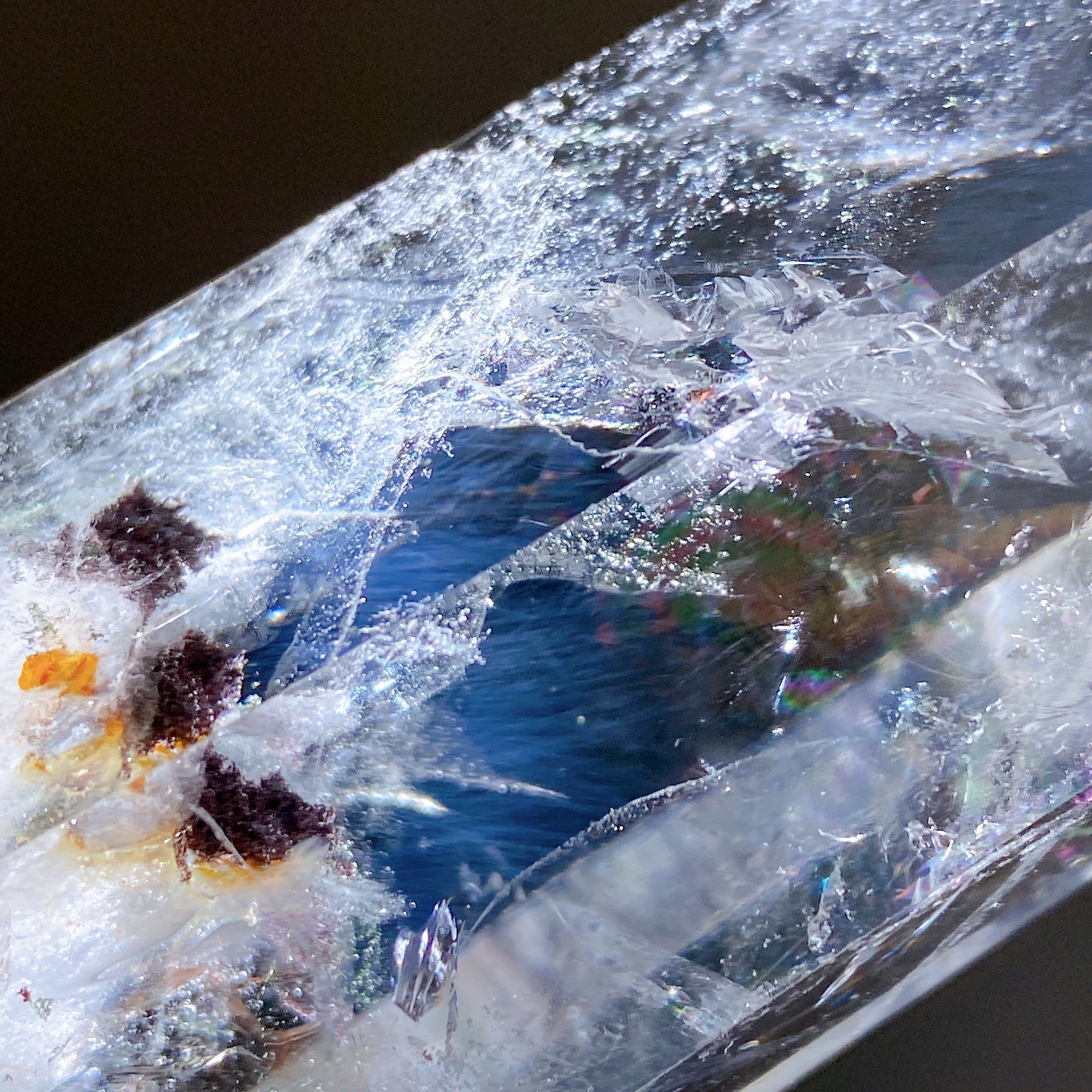 21cm Rainbow Garden Quartz Crystal Tower for Energy Healing