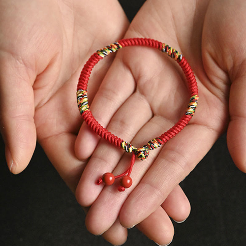 Five Colors King Kong Knot Red String Protection Bracelet