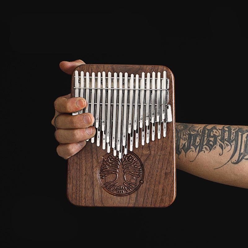 34 Keys Kalimba Thumb Piano with Tree of Life Design