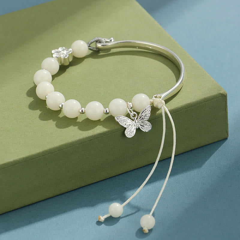 8mm Bodhi Seed Lotus Bracelet for Luck & Wealth