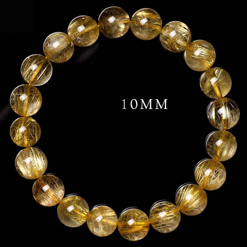 10mm Citrine Bracelet for Happiness & Prosperity