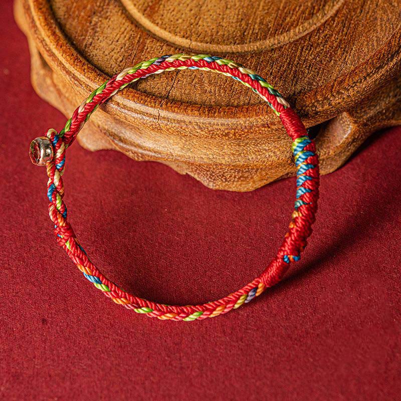 Handmade Five Color Red String Protection Bracelet