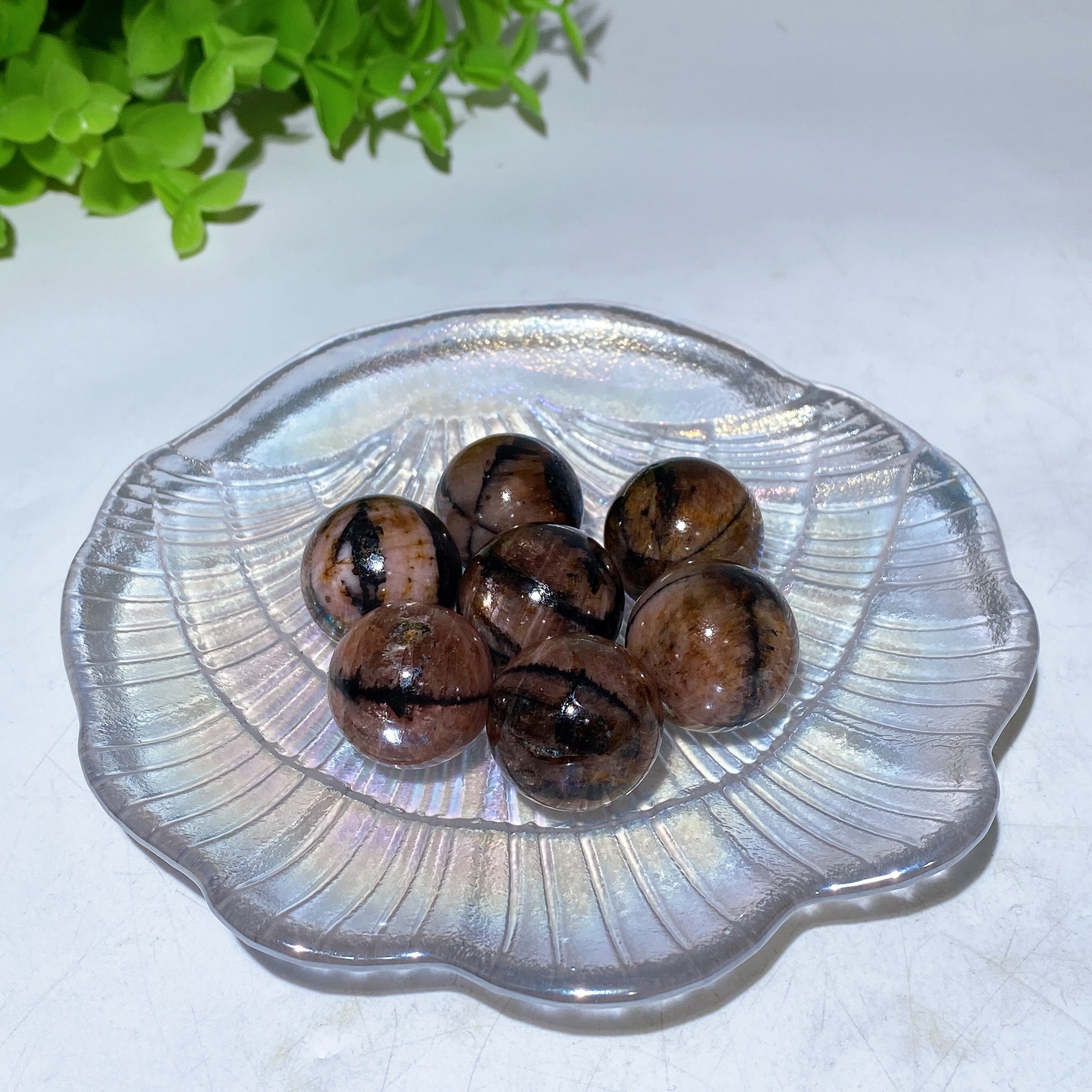 22mm Chiastolite Healing Crystal Sphere