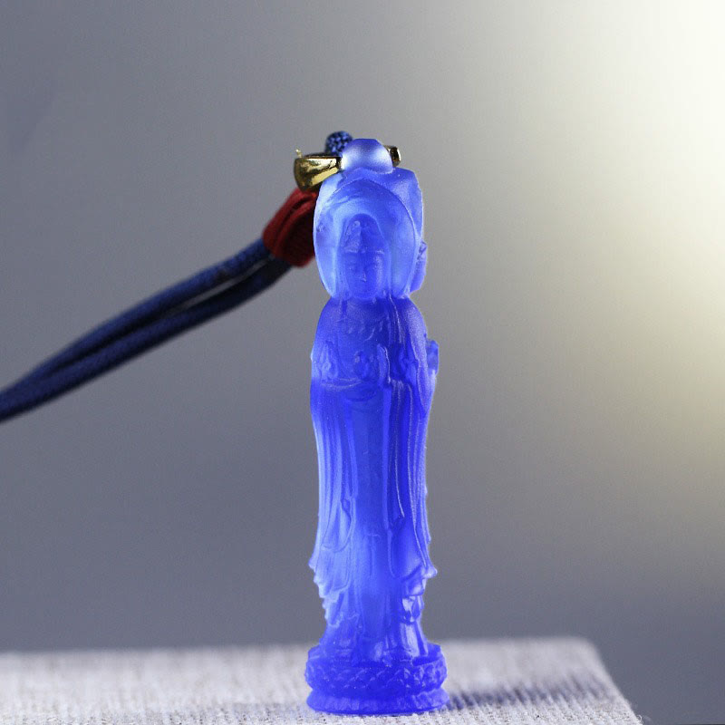 Liuli Avalokitesvara Buddha Necklace | Harmony & Compassion