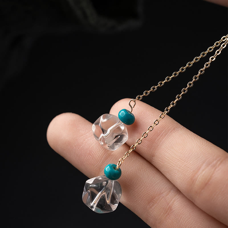 White Crystal Protection Car Hanging Decoration