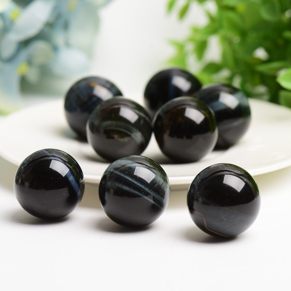 23mm Blue Tiger Eye Healing Crystal Sphere