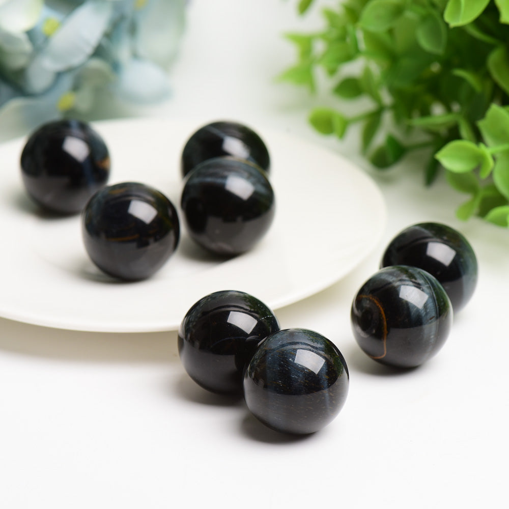23mm Blue Tiger Eye Healing Crystal Sphere