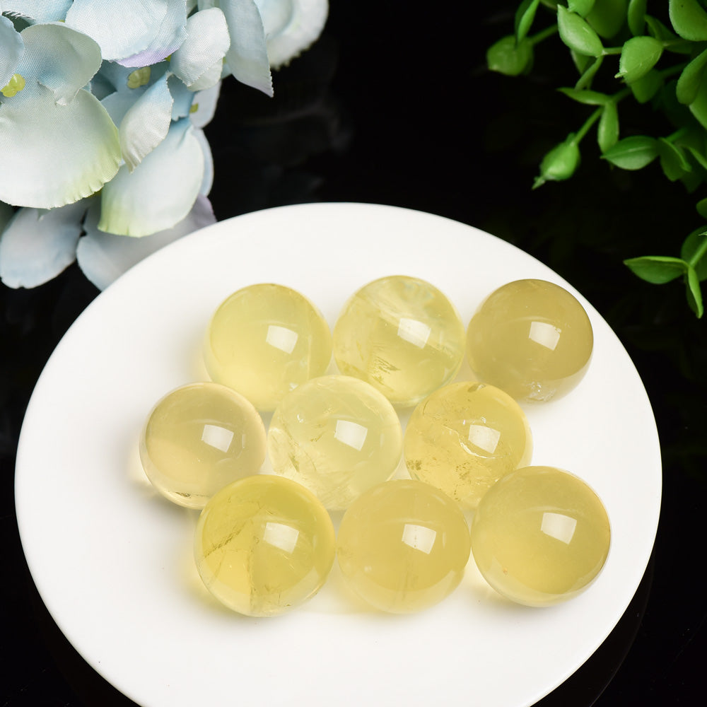 23mm Citrine Crystal Sphere for Healing & Energy