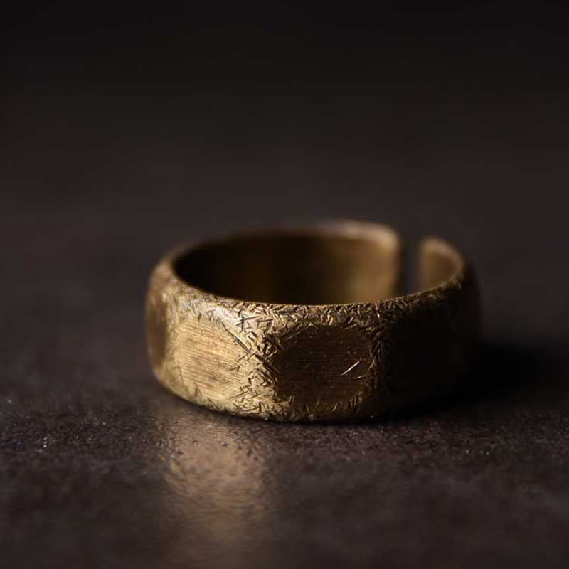 Adjustable Copper Brass Wealth Ring | Spiritual Healing & Luck