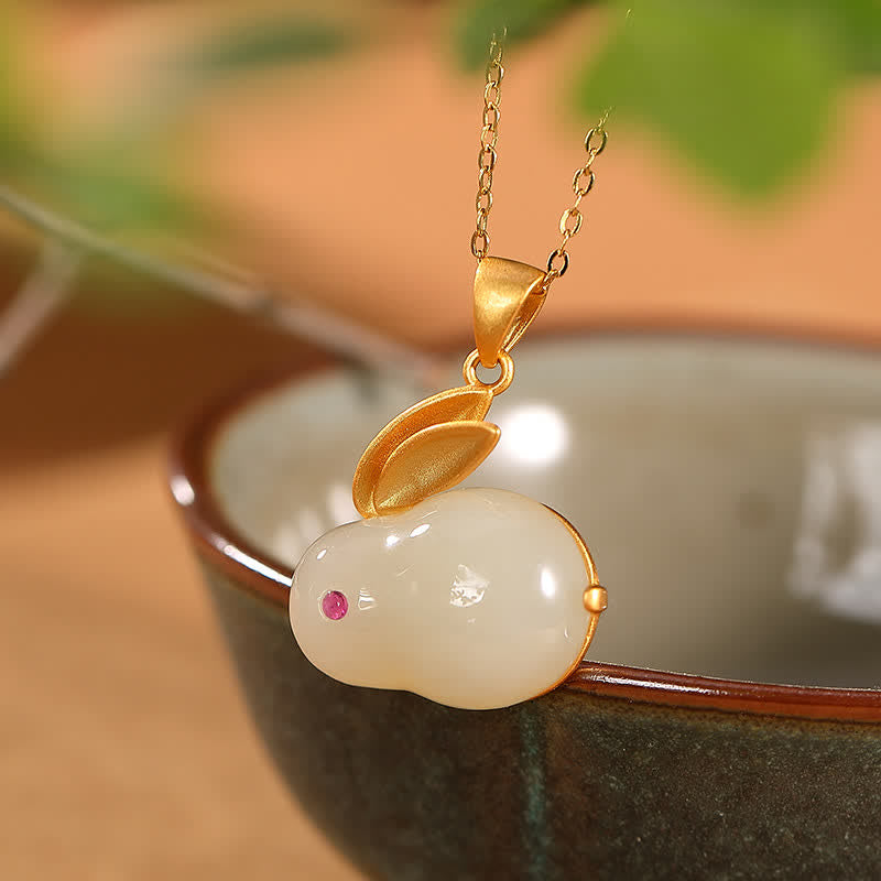 925 Sterling Silver Hetian Jade Luck Ring Earrings Necklace Pendant