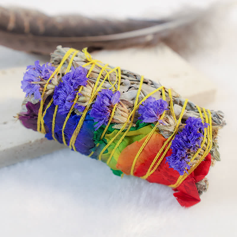 Red Rose Smudge Stick for Home Cleansing | Meditation Ritual