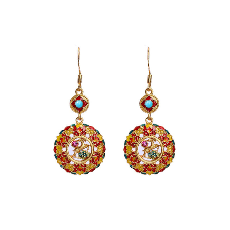 24K Gold Plated Copper Balance Drop Earrings