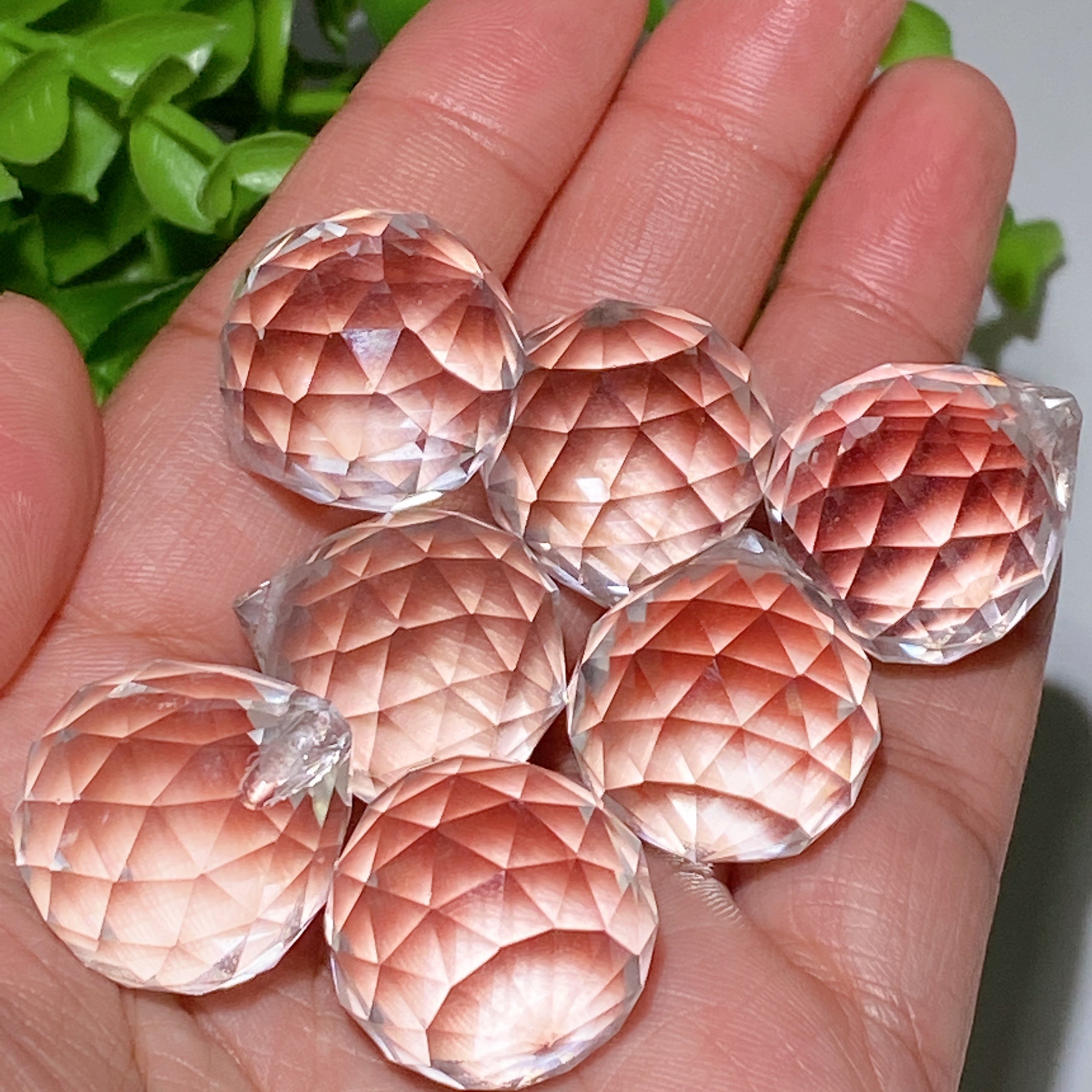 24mm Faceted Glass Drop Crystal Shape for Healing