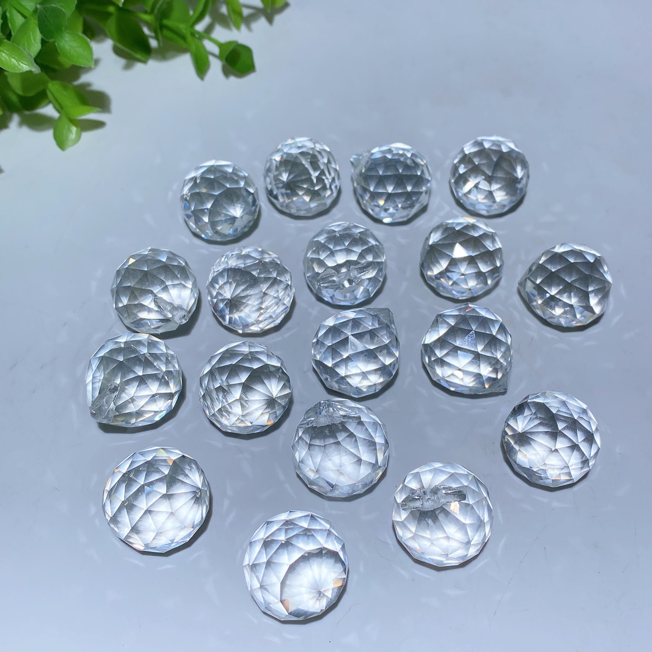 24mm Faceted Glass Drop Crystal Shape for Healing