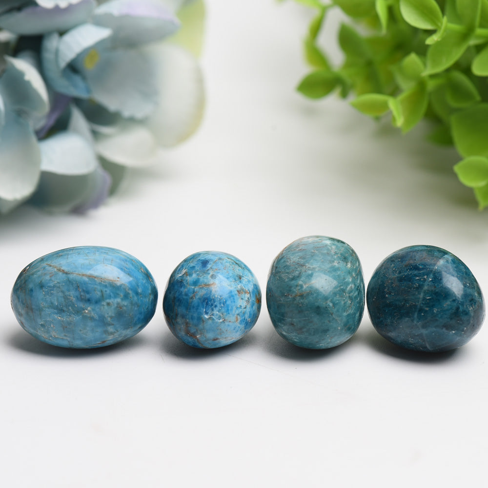 25-30mm Blue Apatite Tumbled Crystal Stones