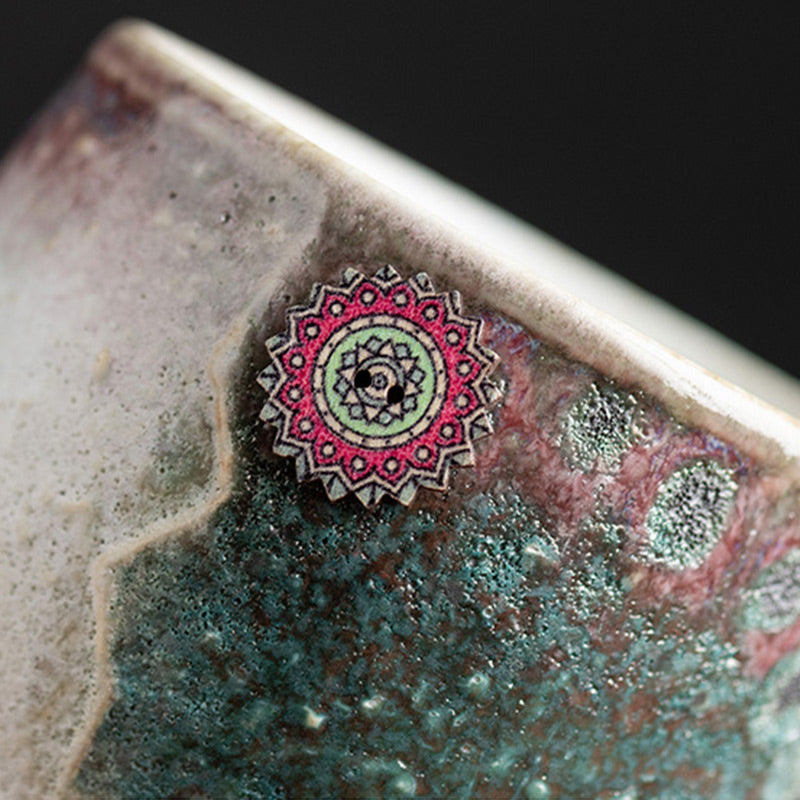 250ml Sunflower Kiln Change Ceramic Zen Coffee Mug