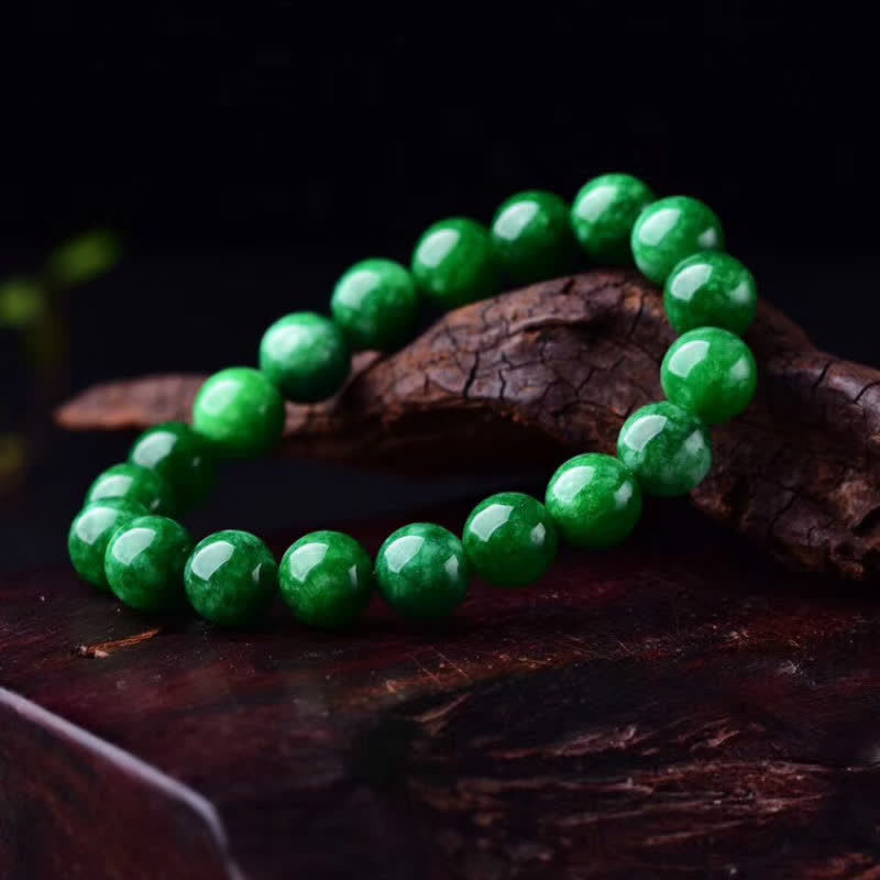 8mm Cyan Jade Bracelet | Calm Harmony Beads