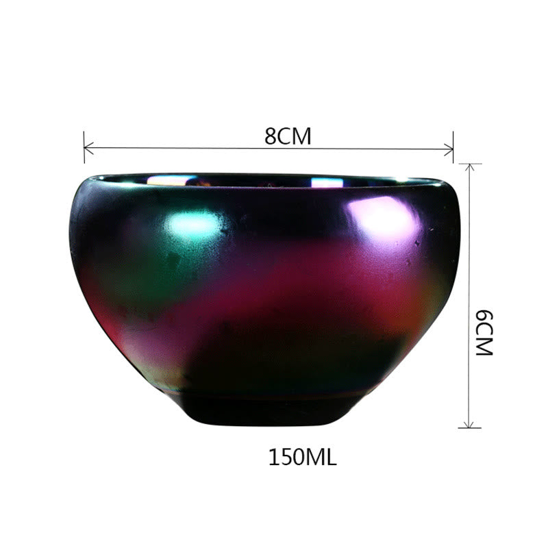 Lotus Dragon Kiln Change Ceramic Tea Cup 150ml Artisanal