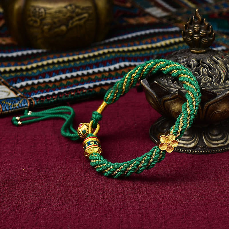 Five Gods of Wealth Red String Protection Bracelet