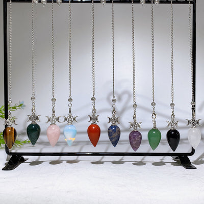 25cm Crystal Healing Pendulum for Energy & Chakra Balance