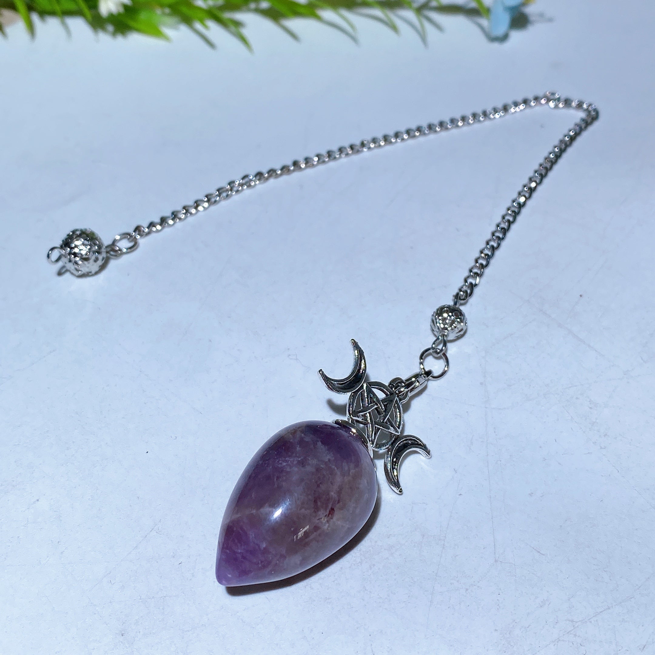 25cm Crystal Healing Pendulum for Energy & Chakra Balance