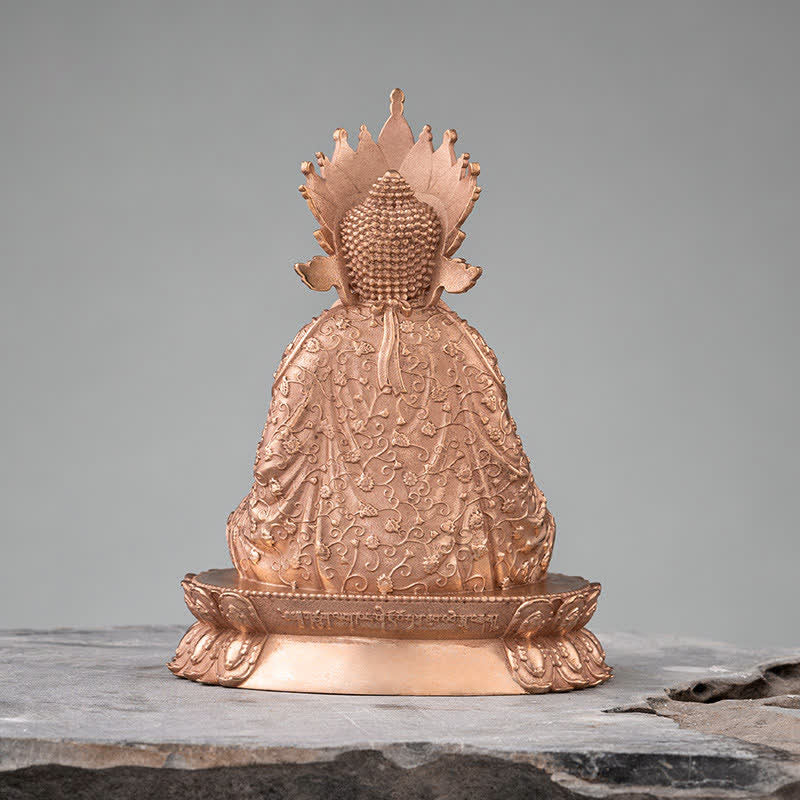 Copper Handmade Shakyamuni Buddha Statue 10cm Compassion