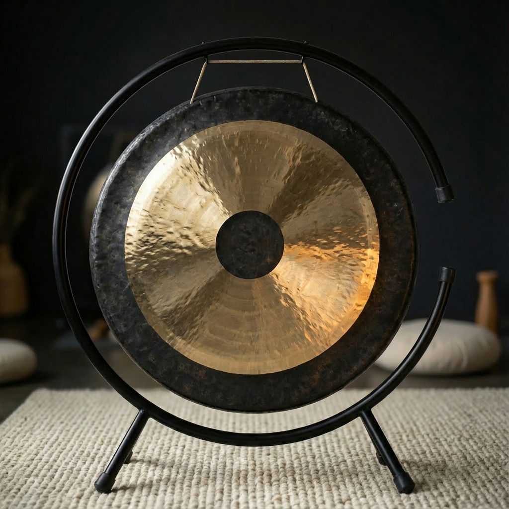 26 Inch Chau Gong with C-Stand Meditation Instrument