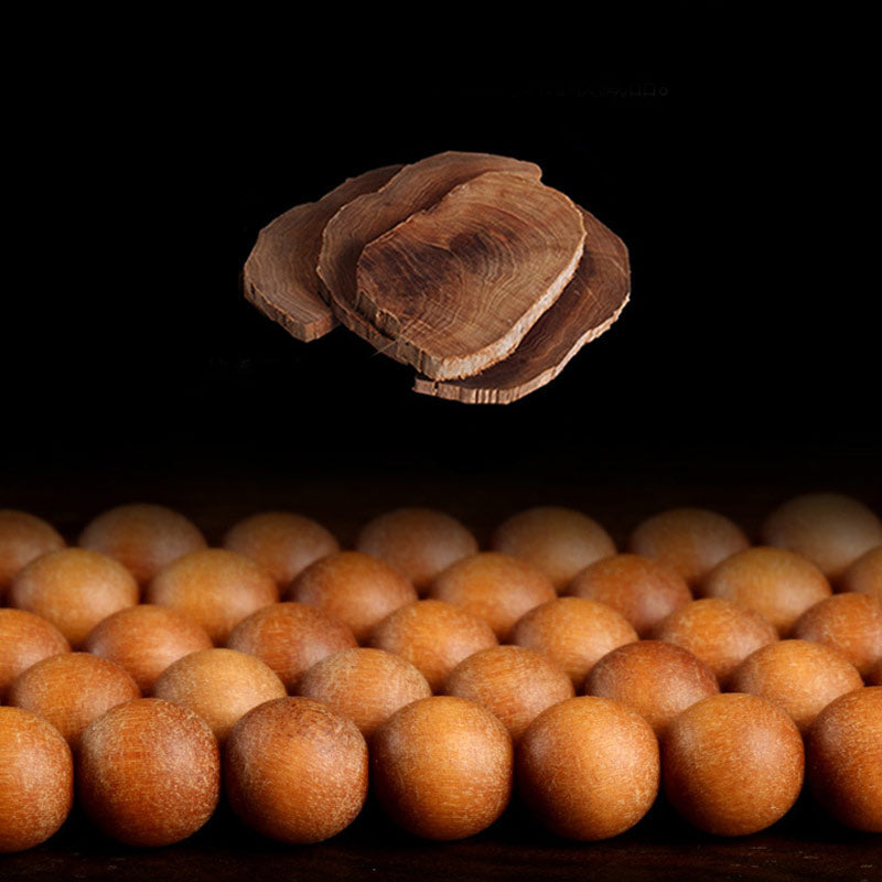 8mm Sandalwood Lotus Enlightenment Charm Bracelet