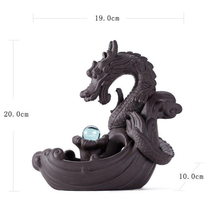 Tibetan Dragon Incense Burner | Zen Decor for Meditation