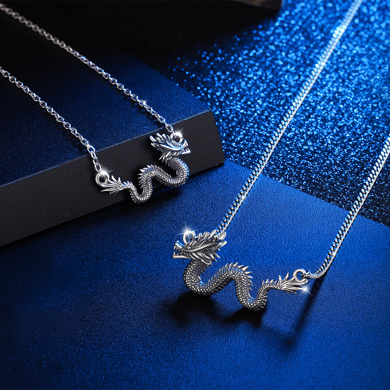 925 Sterling Silver Dragon Necklace | Protection & Strength