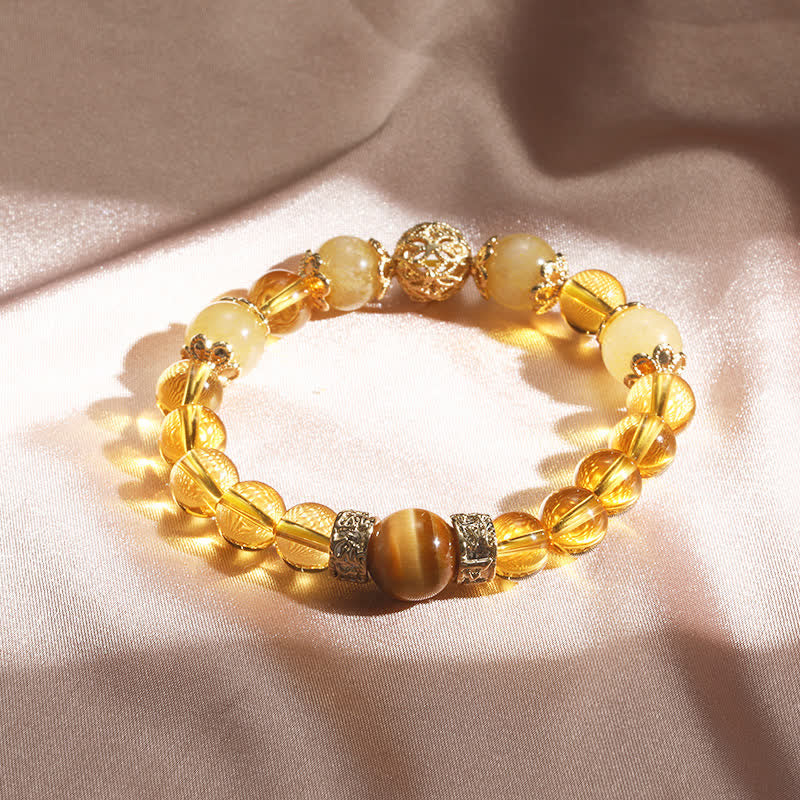 Citrine Generosity Prosperity Bracelet 16cm Elastic