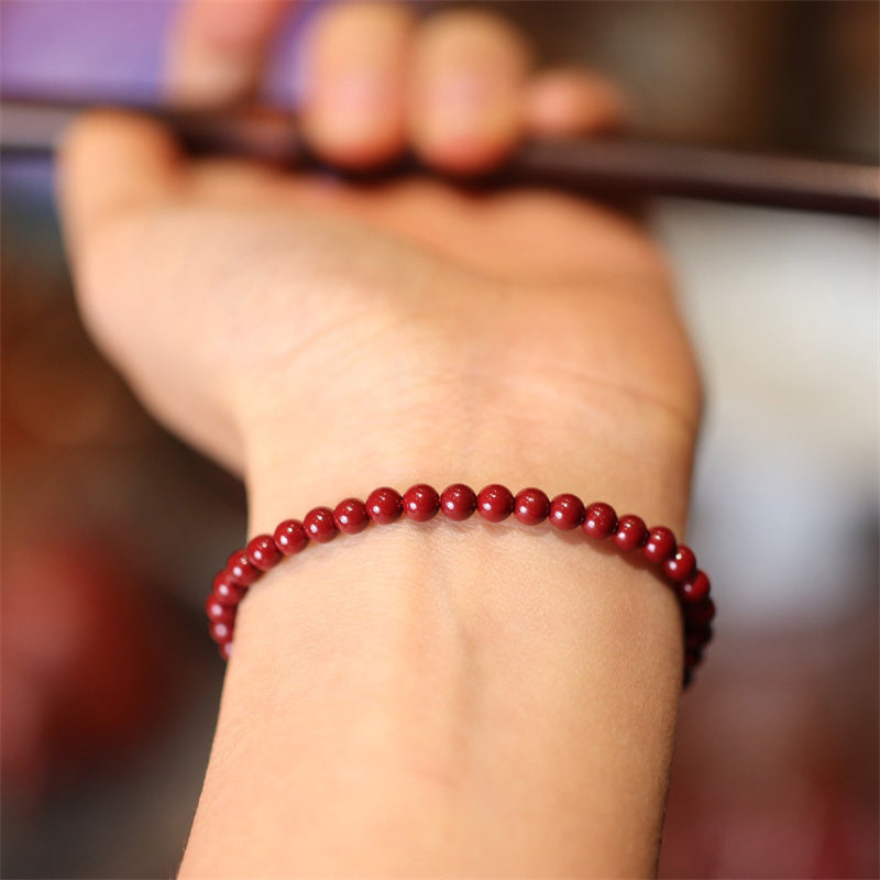 Cinnabar Red String Blessing Bracelet Anklet for Protection