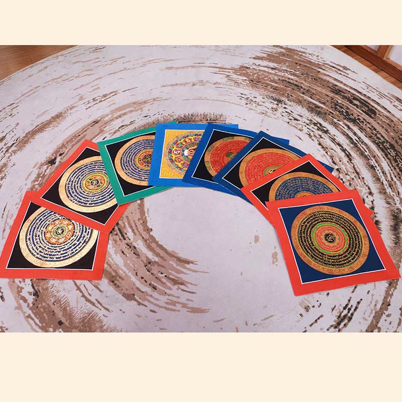 26cm Tibetan Handmade Thangka Painting | Meditation Blessing Art