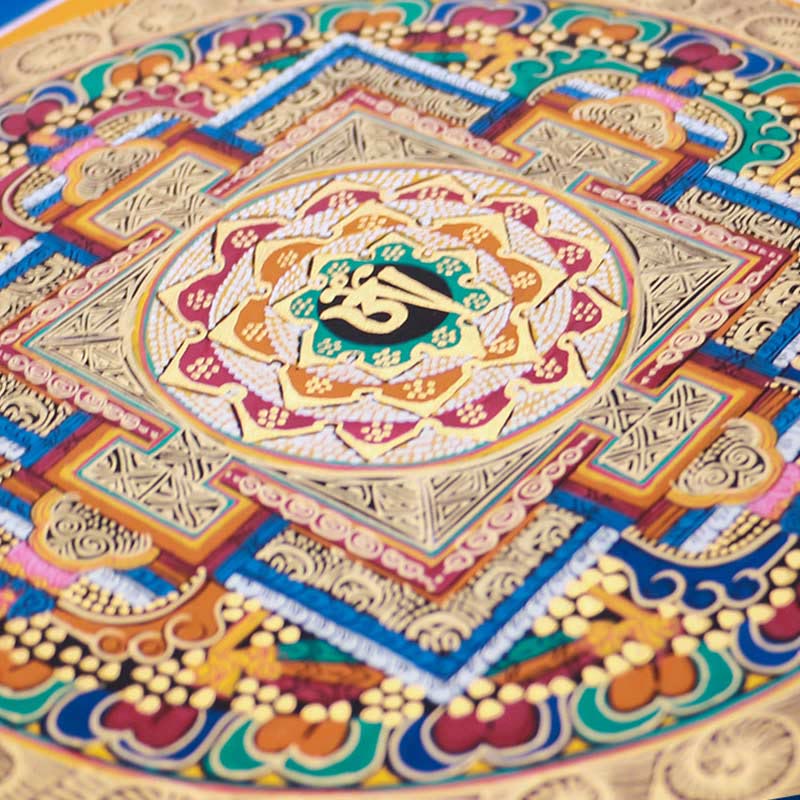 26cm Tibetan Handmade Thangka Painting | Meditation Blessing Art