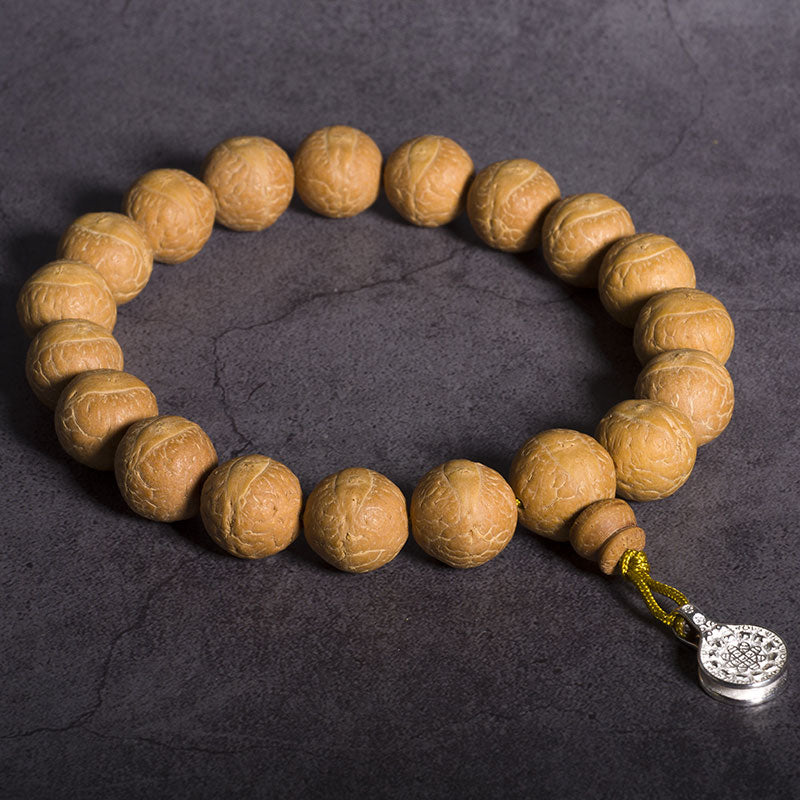 15mm Bodhi Seed Wrist Mala for Luck & Auspiciousness