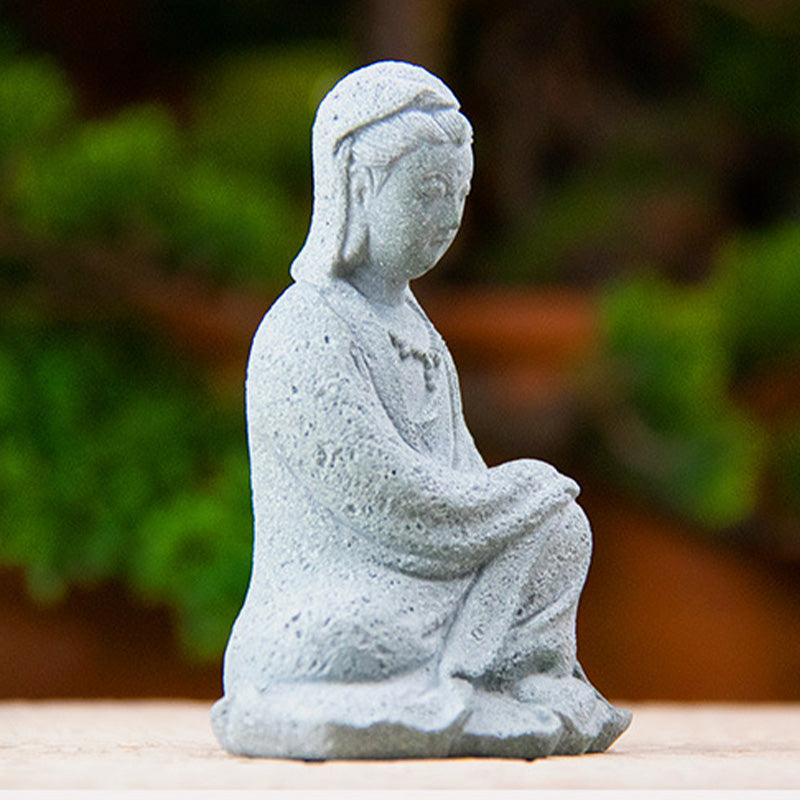 Sandstone Avalokitesvara Buddha Statue for Home Blessing