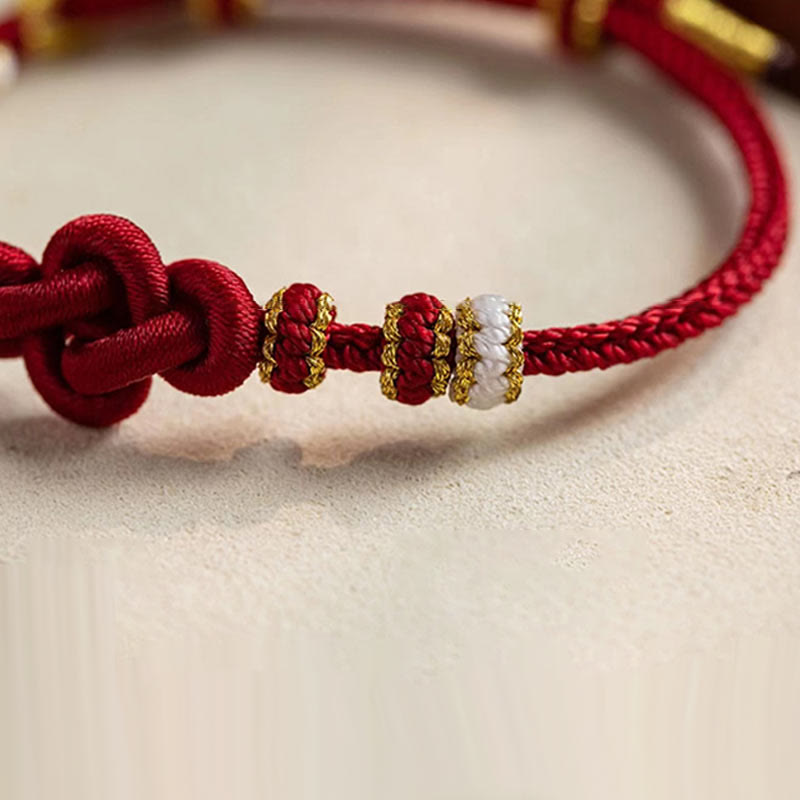 True Love Knot Red String Bracelet for Protection & Luck