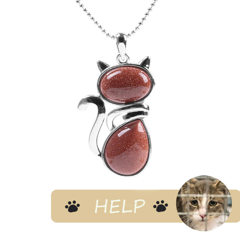 Save A Cat Spiritual Protection Pendant Necklace