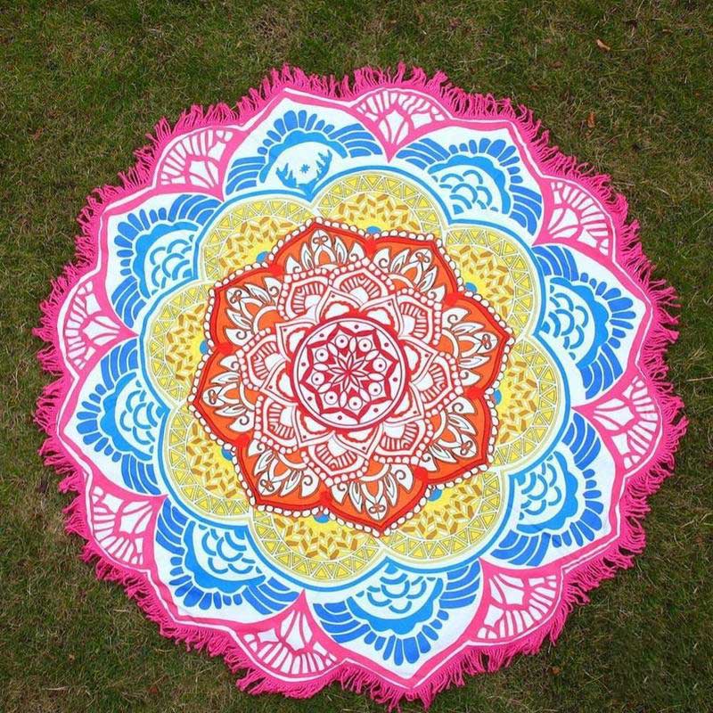 150x150cm Polyester Mandala Tapestry for Meditation & Decor