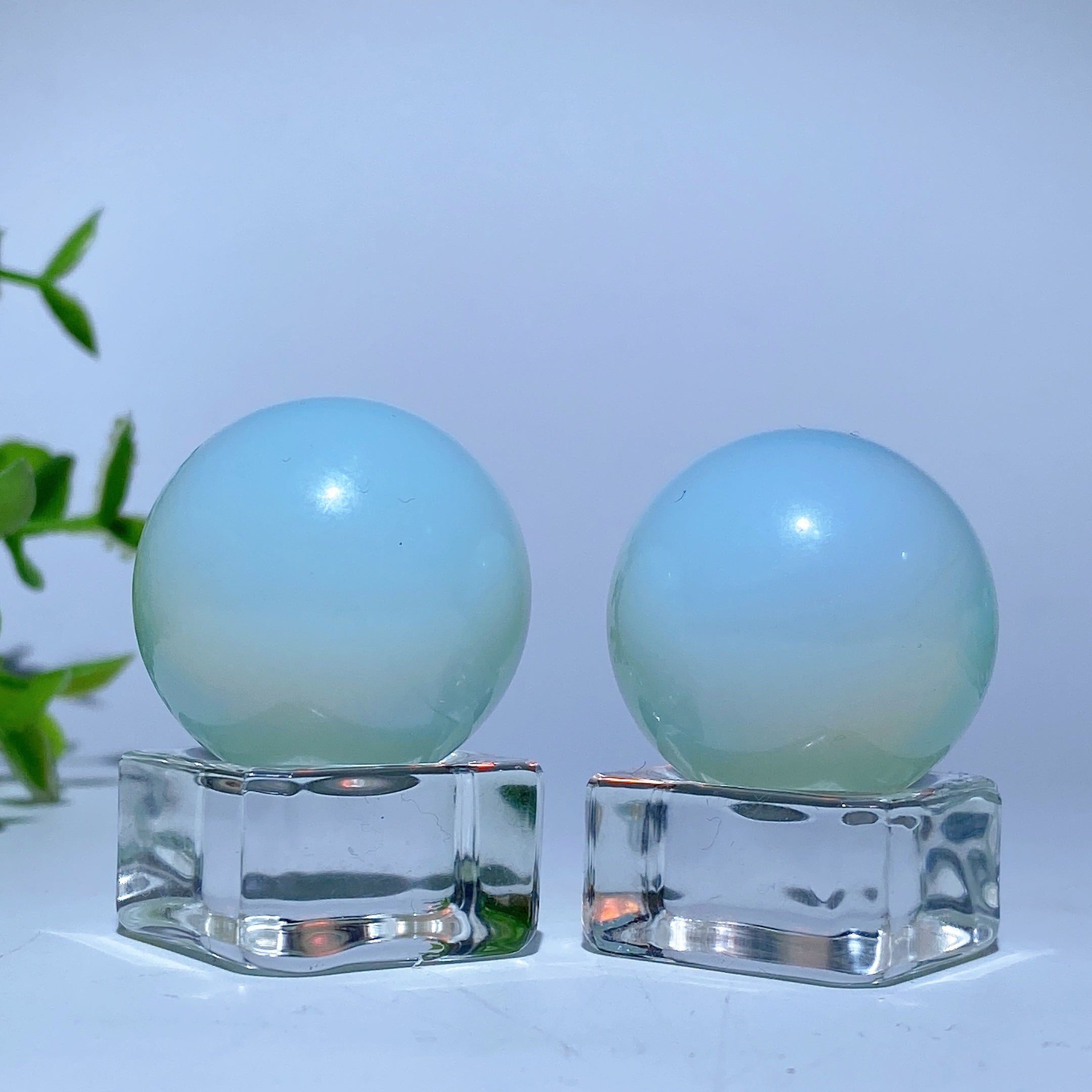 28mm Polished Opalite Crystal Sphere for Healing and Meditation