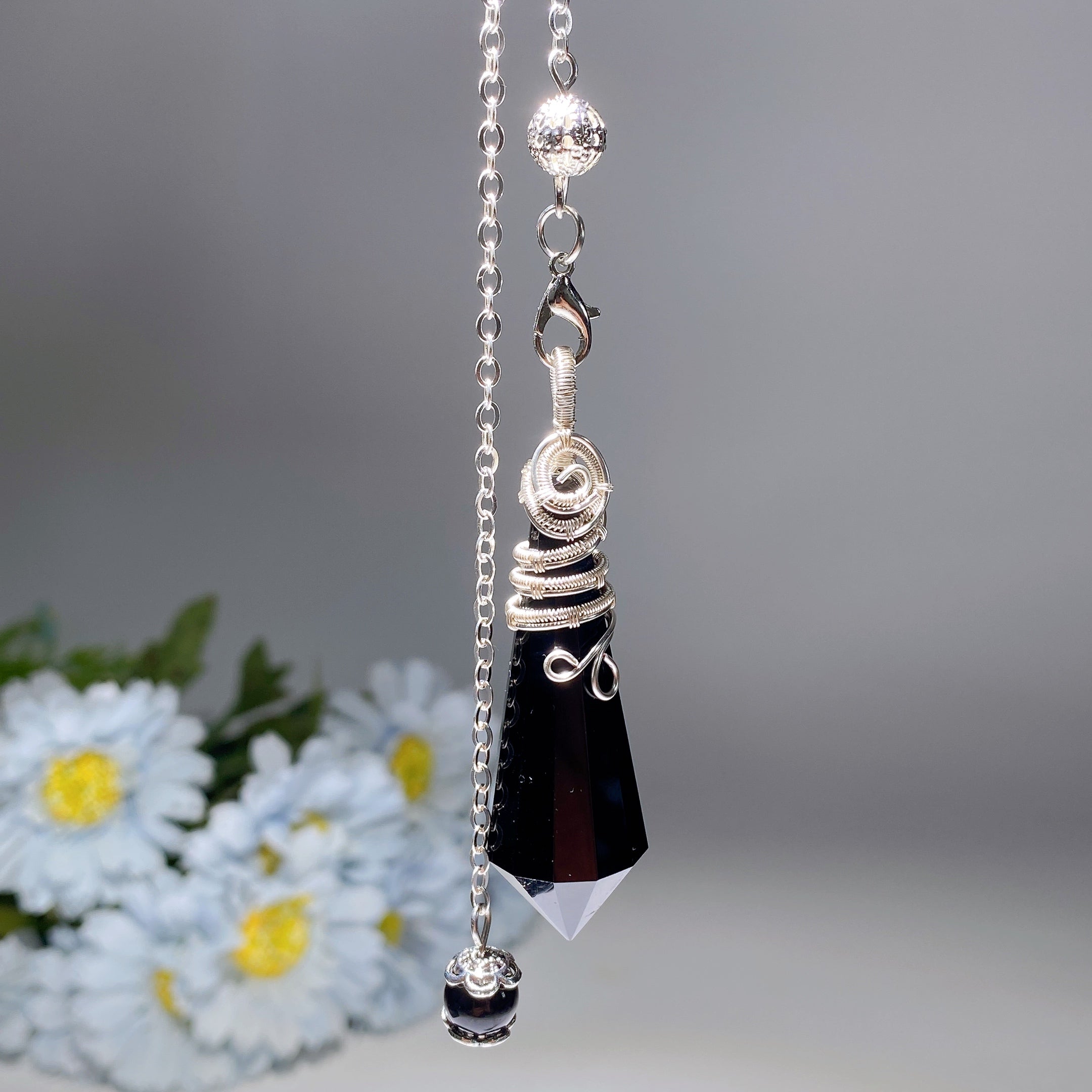 29cm Crystal Healing Pendulum for Energy Balancing