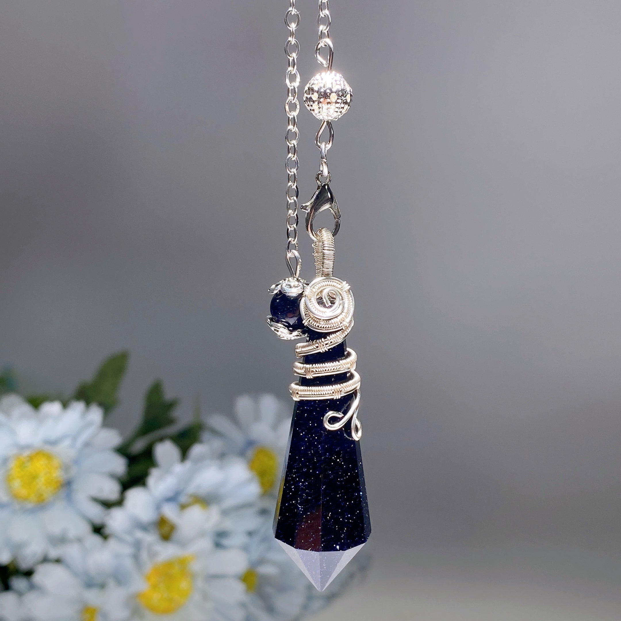 29cm Crystal Healing Pendulum for Energy Balancing