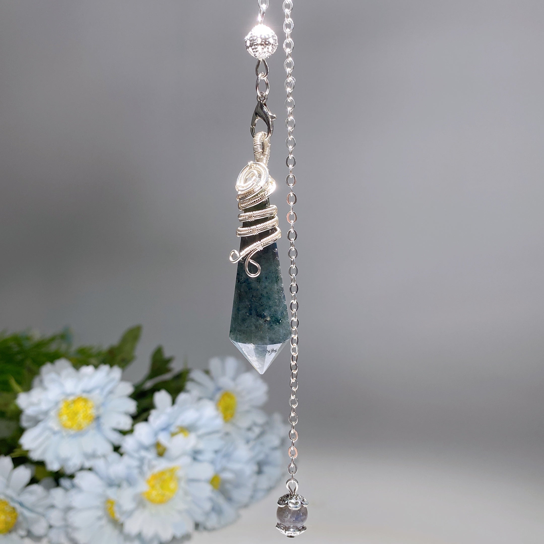 29cm Crystal Healing Pendulum for Energy Balancing
