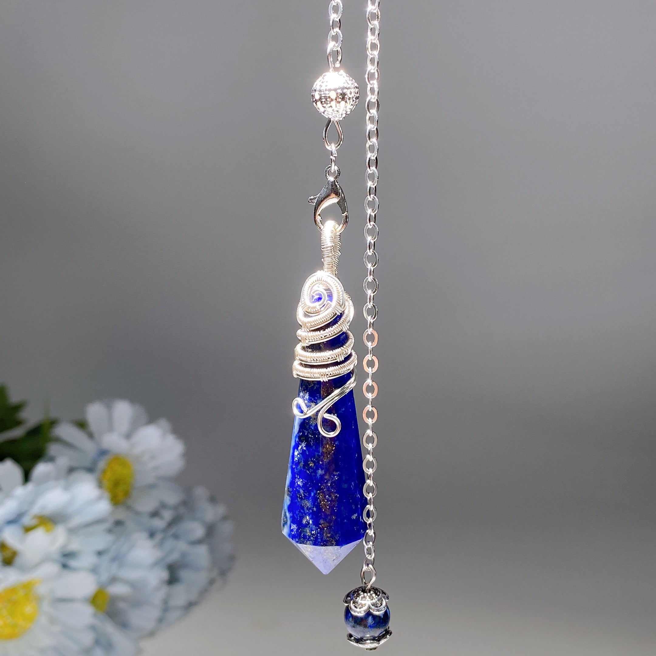 29cm Crystal Healing Pendulum for Energy Balancing