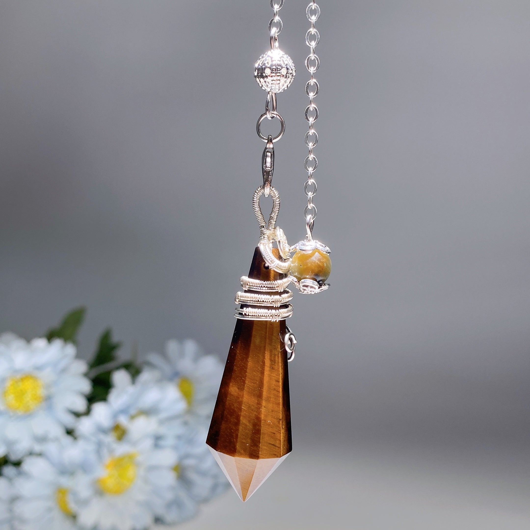 29cm Crystal Healing Pendulum for Energy Balancing